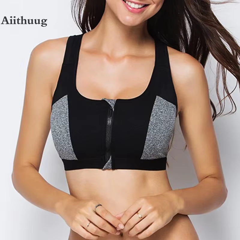 Aiithuug Sports Bras High Impact Sportswear Push up Bralette Top Fitness Running Yoga Bra Sports Bras for Gym Women Sport Bra